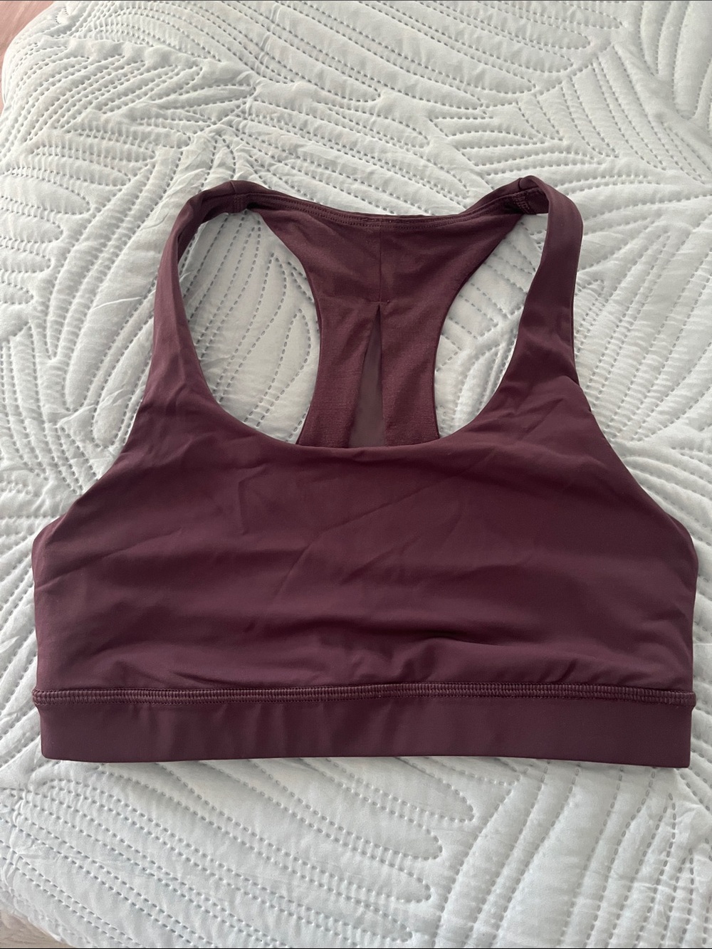 lululemon athletica Plum Racerback Sports Bra
